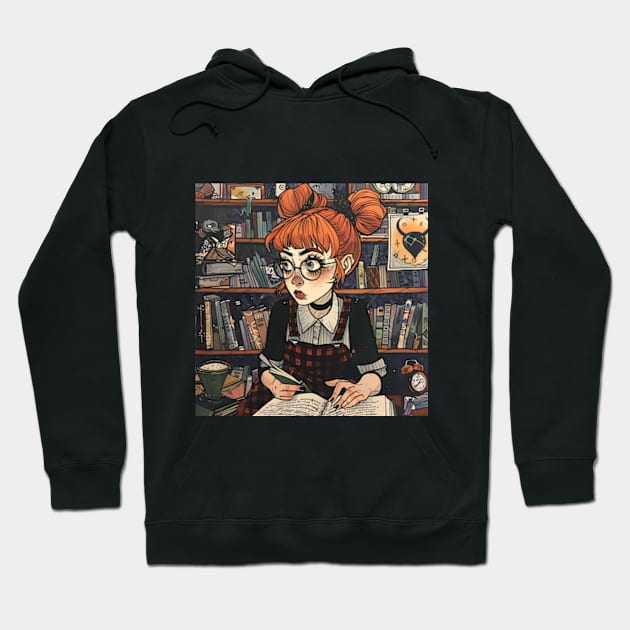 Dark Academia Aesthetic Hoodie by peculiarbutcute